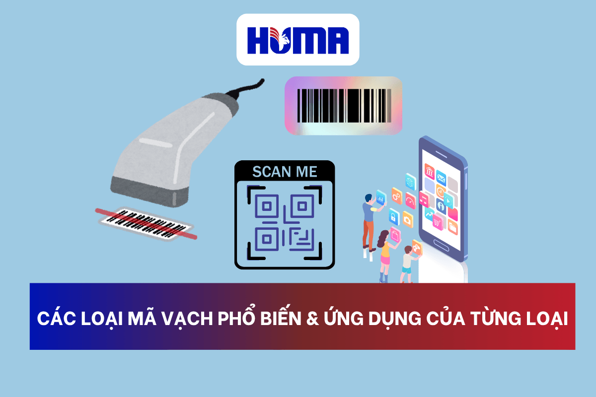 Các loại mã vạch phổ biến & Ứng dụng của từng loại